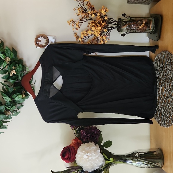 Calia Flow Curout Back Mesh Long Sleeve Shirt - Picture 2 of 2